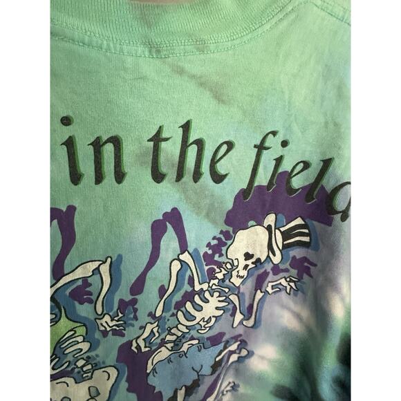 Vintage Grateful Dead T-Shirt 1990 Velodrome Tie Dye Sz L Liquid Blue USA Made - Picture 14 of 14